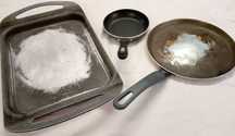 Frigideira mini + crepeira + grelhador retangular, tudo por 5€