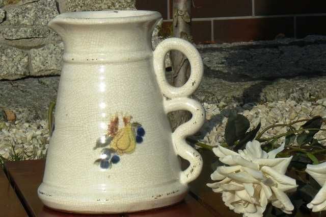 Wazon ceramiczny super jakość INDONEZJA hand made RETRO vintage