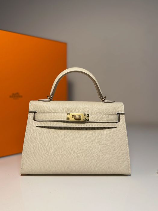 Torebka Mini Kelly K20 skóra Epsom kolor Craie