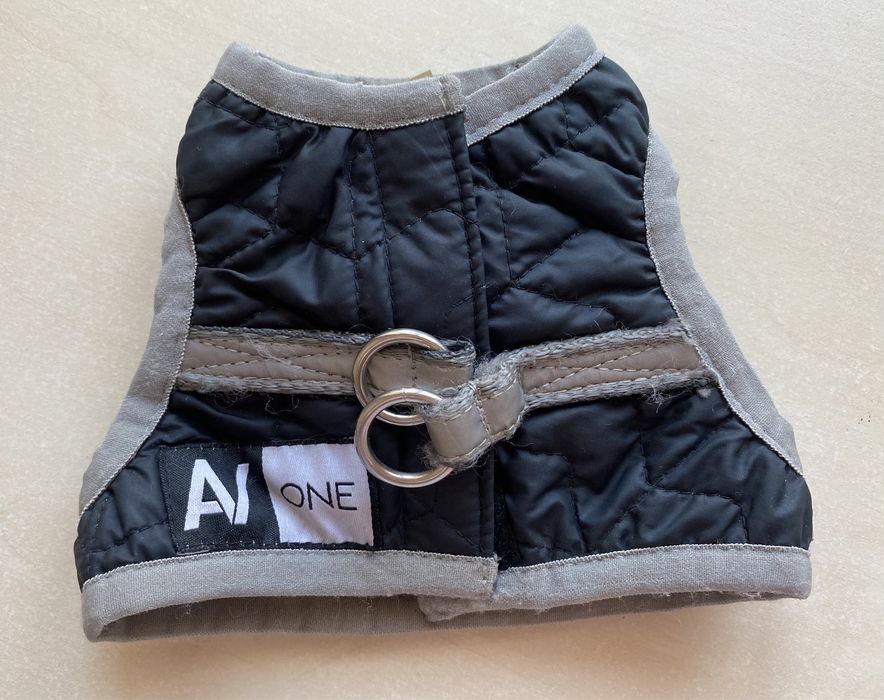 Collar AiryVest ONE Шлея для собак, чорна XS2 для маленьких порід