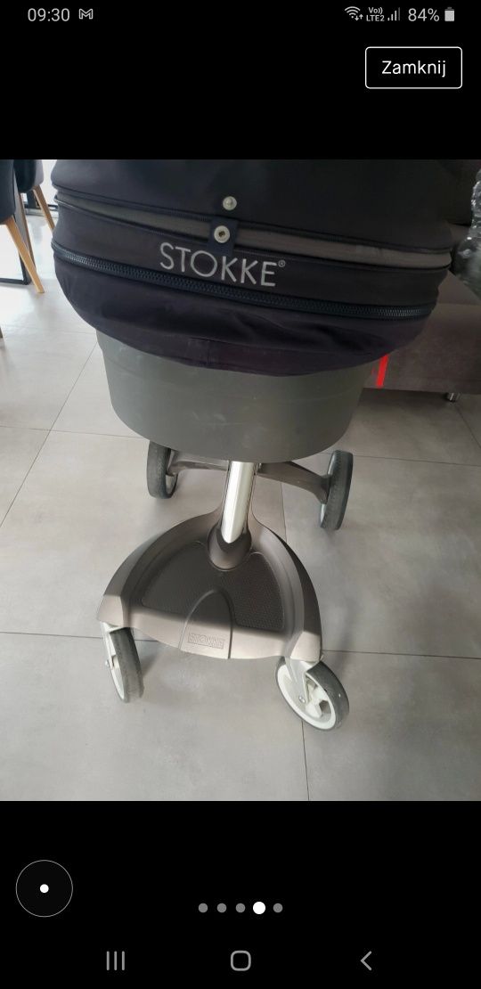 Wózek Stokky V4 granat 2w1