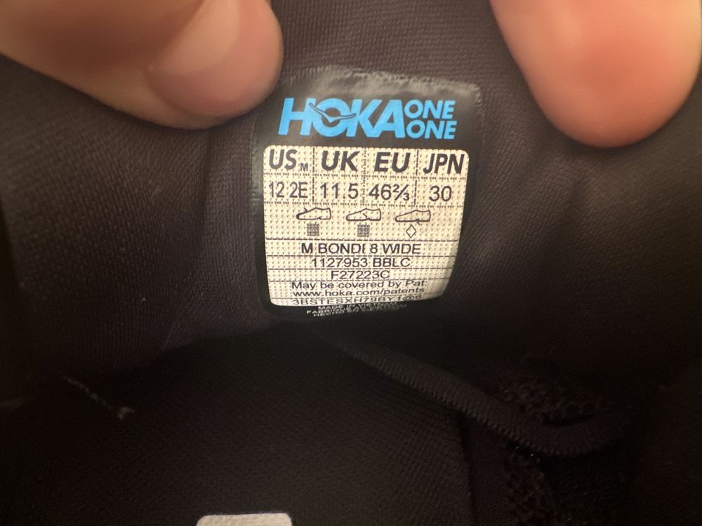 Кроссовки Hoka В Розмірах 44,44.5,45,46,47 One One Bondi 8