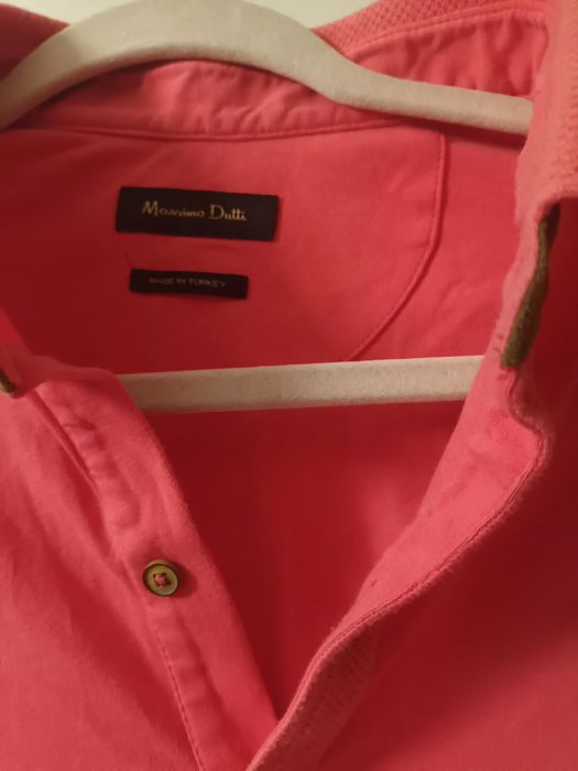 Polo Massimo Dutti koralowy kolor