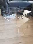 Stolik Plexi Plexiglass Vintage Niemcy Akrylowy Akryl - Super Stan