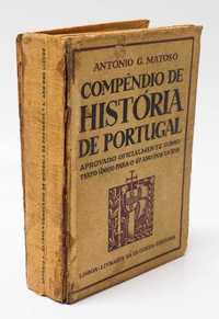 1a edição - Compêndio de História de Portugal, de António G. Matoso