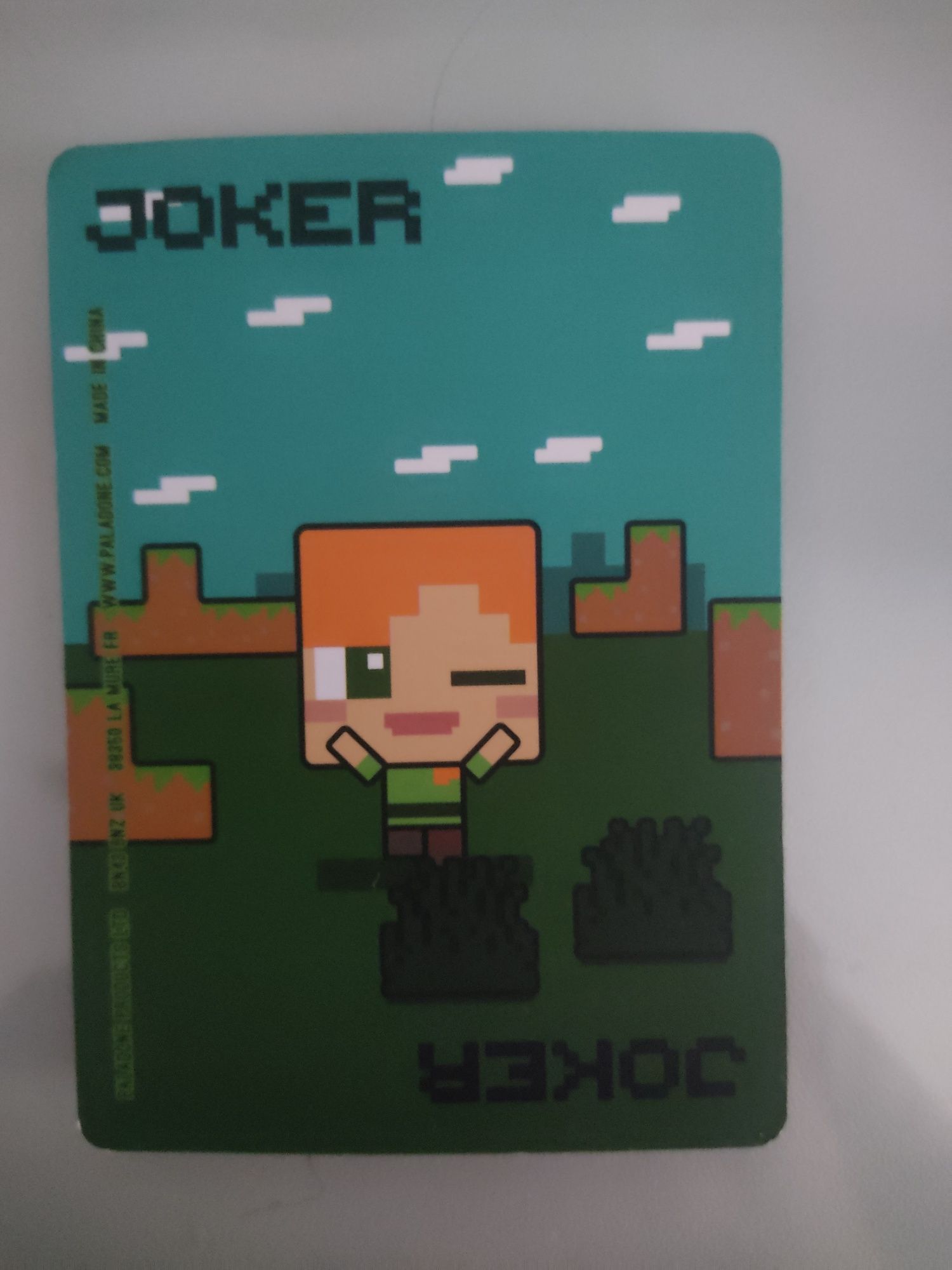 Baralho de cartas para jogar com parentes ou amigos oficial da Mojang.