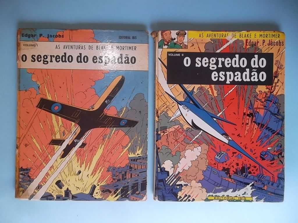 Colecção álbuns BLAKE e MORTIMER, Meribérica, Bertrand, Record, Ibis
