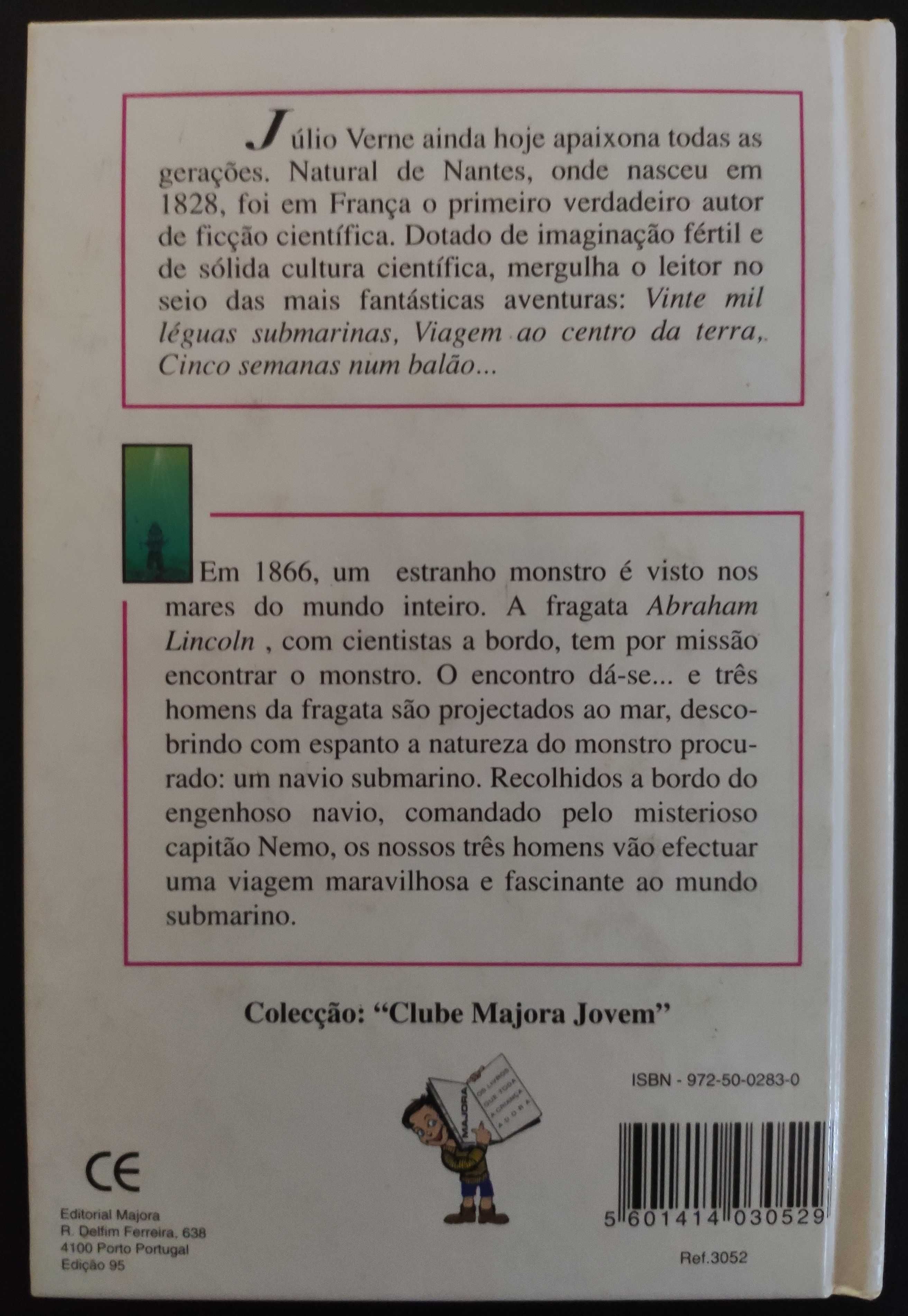 Livro "20 000 Léguas Submarinas" de Júlio Verne