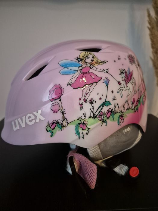 Kask narciarsk UVEX dziewczęcy r. 52-54 cm