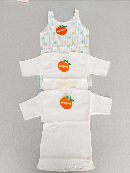 Lote 3 camisolas | bebé | Laranjinha | NOVO