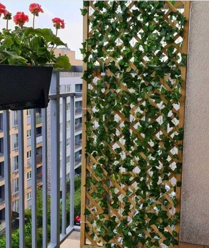 Sztuczny bluszcz 50 m na ścianę balkon taras dekoracja 50 metrów
