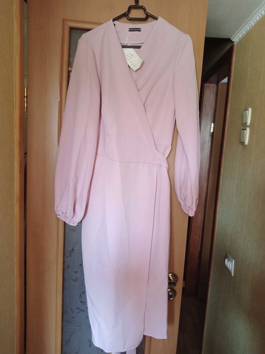 Сукня (плаття) ніжно бузкового кольору на запах