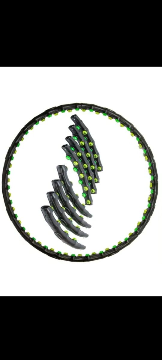 НовыйОБРУЧ МАССАЖНЫЙ Hoop Double Grase Magnetik JS-6002 для стройности
