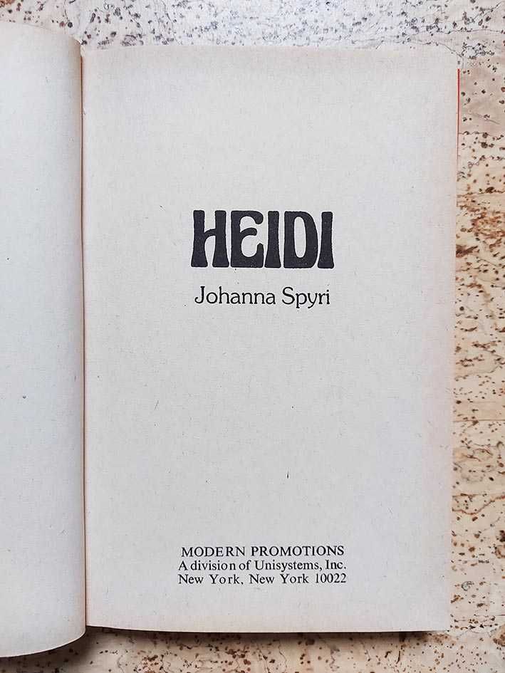 J. Spyri "Heidi" - po angielsku / w j. angielskim / angielski