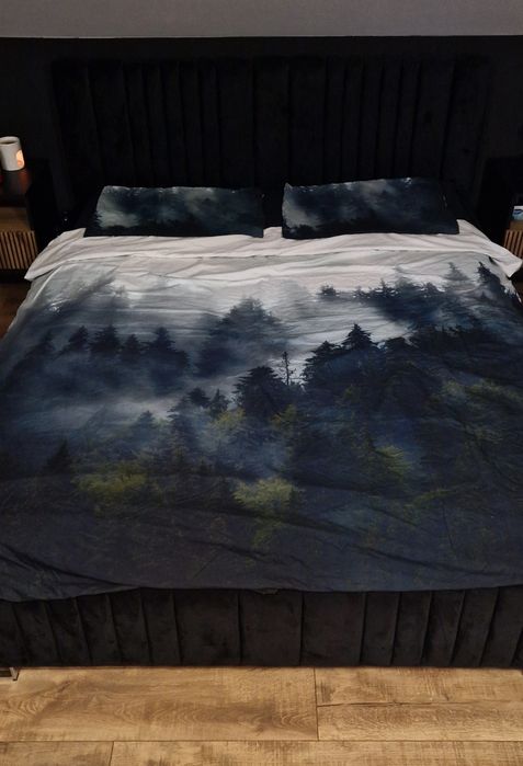 Pościel Home&you model Forresti 200 x 220 cm las we mgle mikrofibra