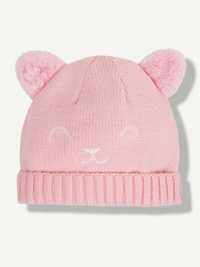 Gorro com orelhas rosa Z NOVO