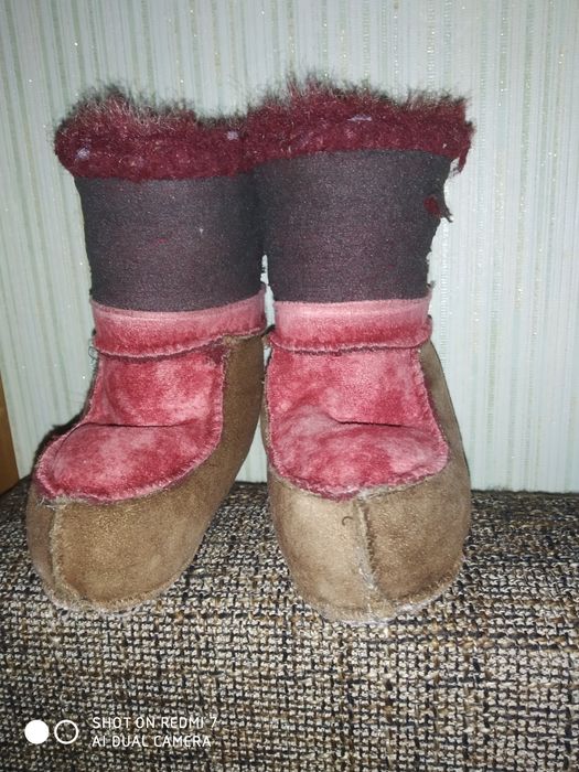 Зимові пінетки шкіра,хутро