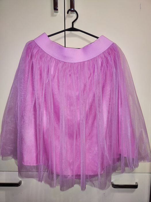 Розовая юбка из фатина