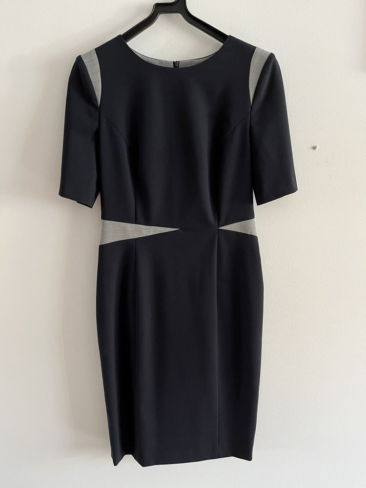 Sukienka SIMPLE 36 S mała czarna elegancka midi