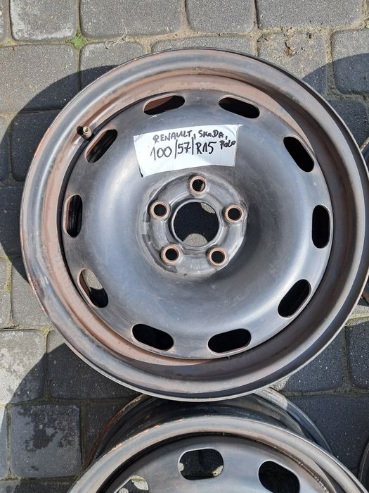 Felga felgi stalowe 5 x 100 R15 VW SKODA RENAULT