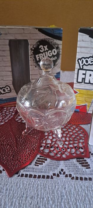 Zestaw szklanek frugo + cukierniczka