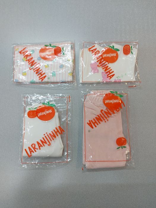 Conjunto 5 artigos bebé • menina • Laranjinha • NOVOS