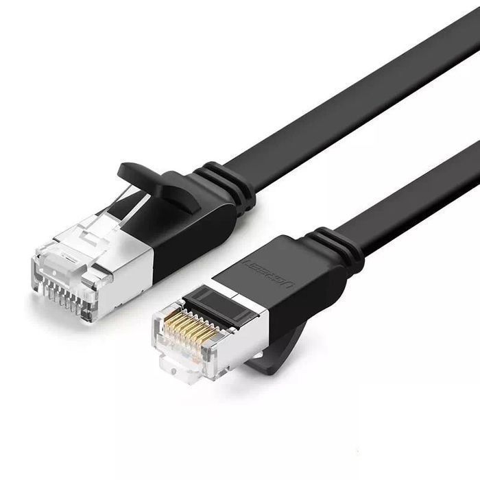Płaski kabel sieciowy UGREEN z metalowymi wtyczkami, Ethernet RJ45