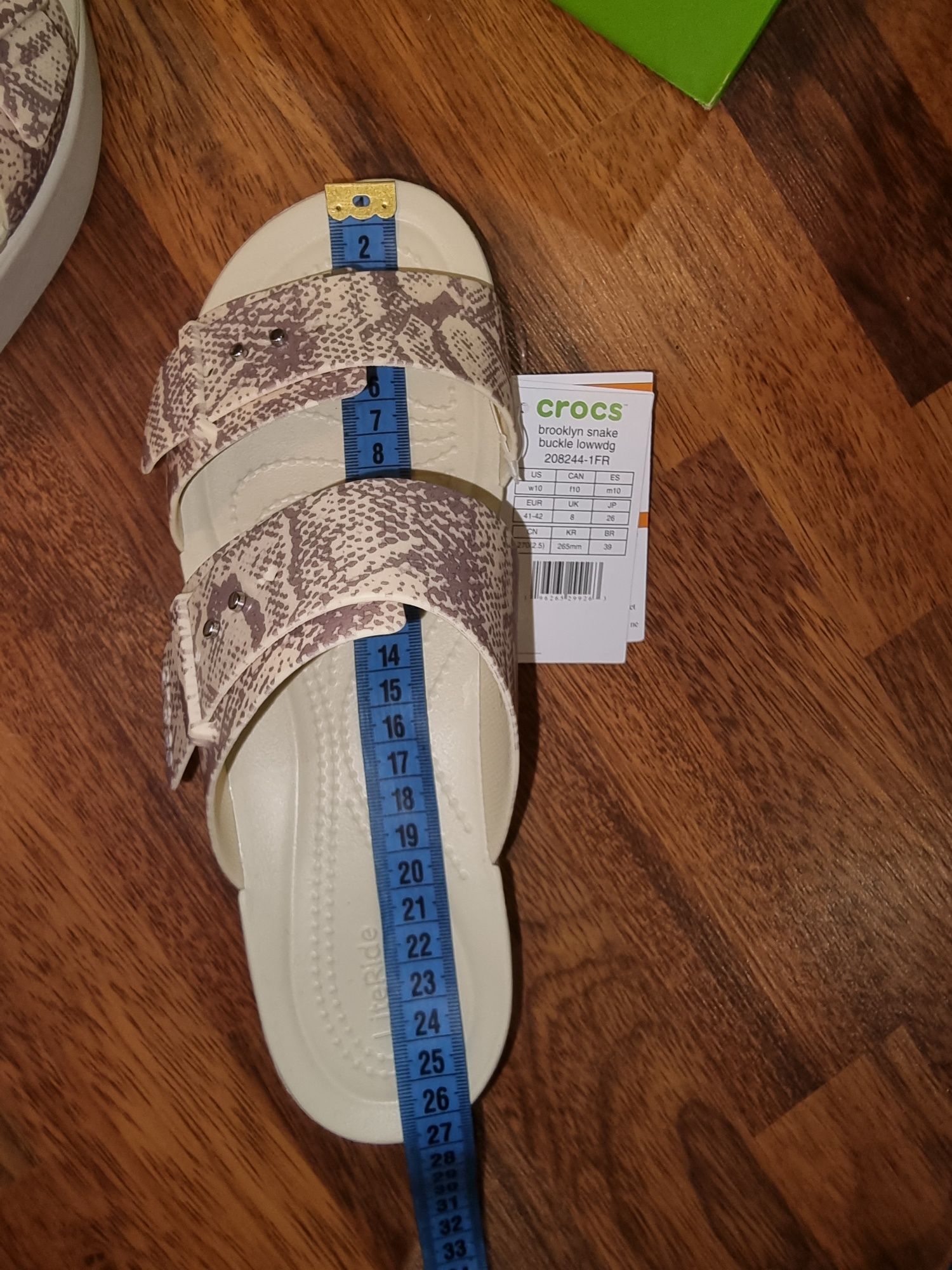 Шлепки Crocs tulum 
Размер w10-41/42-26cm
Оригинал