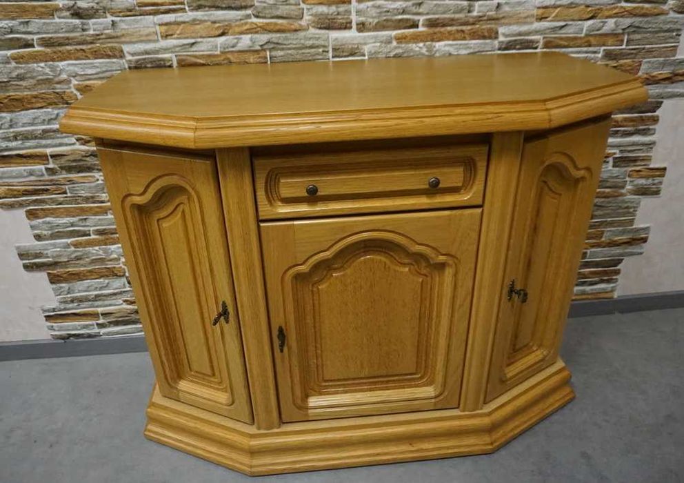 Komoda Mała Komódka Dębowa Jasna szer. 111 cm    (p-1294)