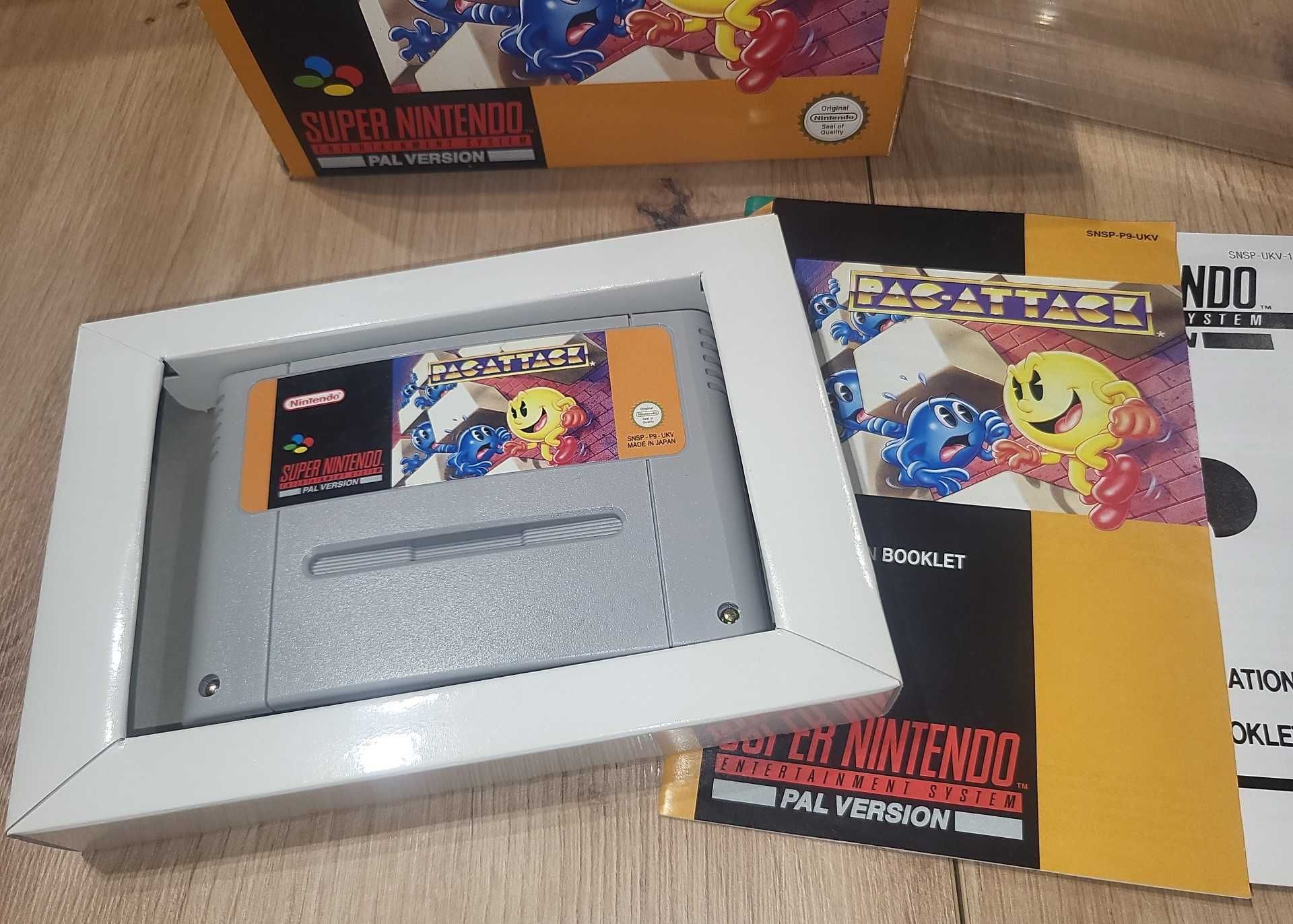 Gra Pac Attack Pac-Attack - NINTENDO SNES BDB- stan Komplet +Protektor