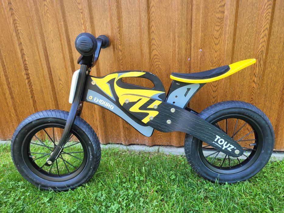 Rower rowerek biegowy 12" Toyz Enduro drewniany biegacz 3-6 lat < 30kg
