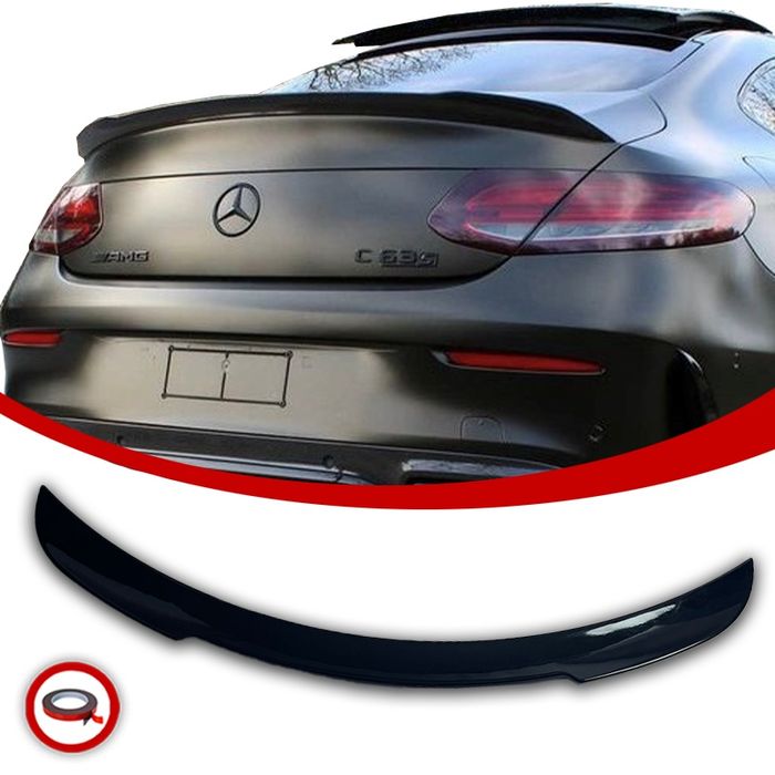 Mercedes W205 Coupe Lotka Spoiler Dokładka Tylna FD Look Czarny Połysk