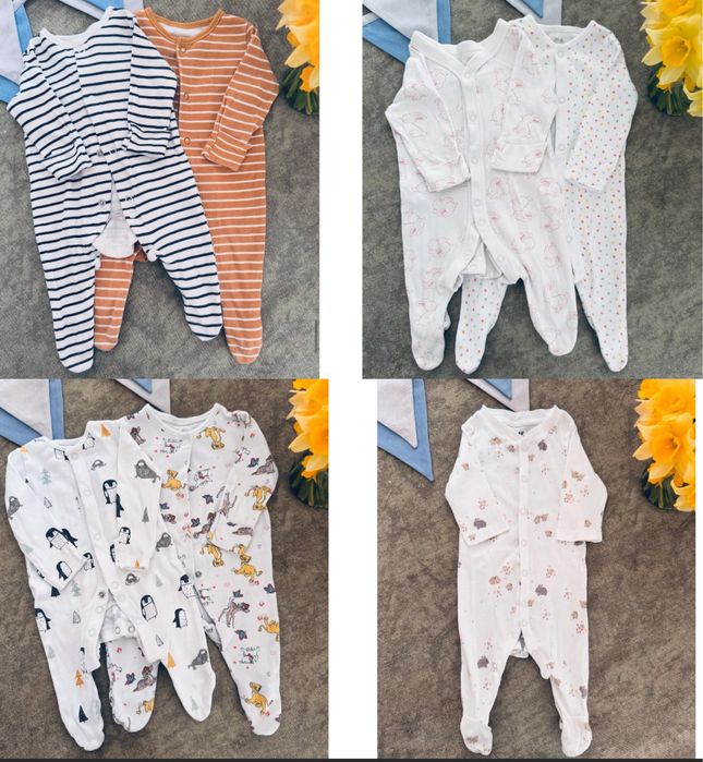 Боді чоловічки ромпери сліпи Next H&M Georgе 0-3м новорічний боді