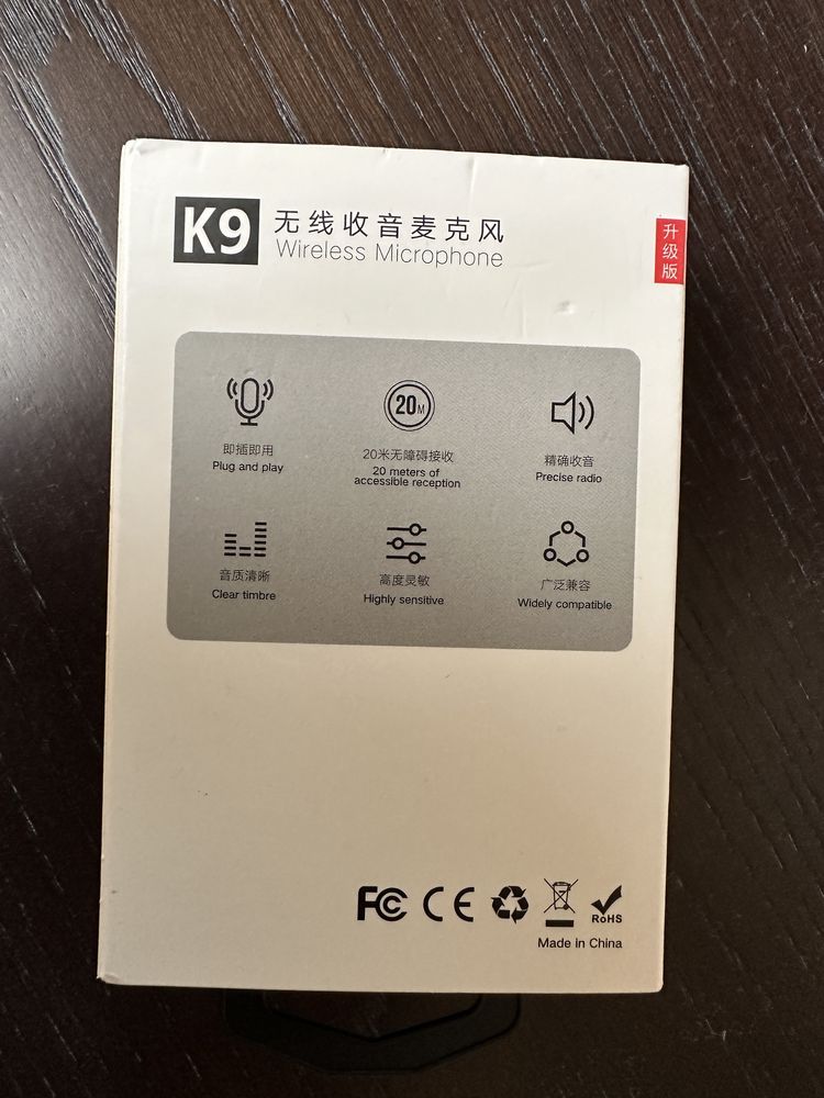 Microfone duplo K9 Iphone
