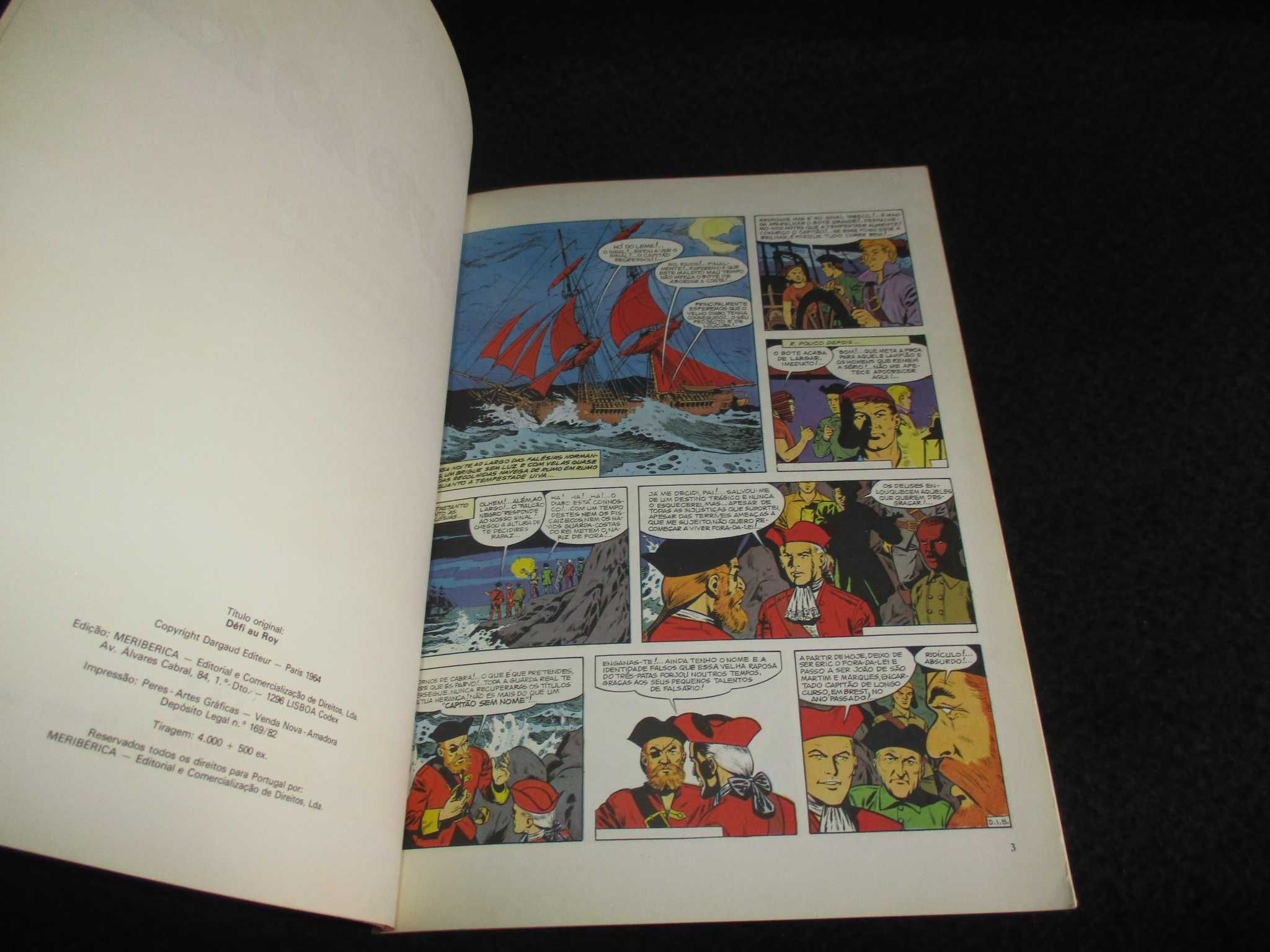 Livro BD Desafio ao Rei Uma Aventura de Barba Ruiva