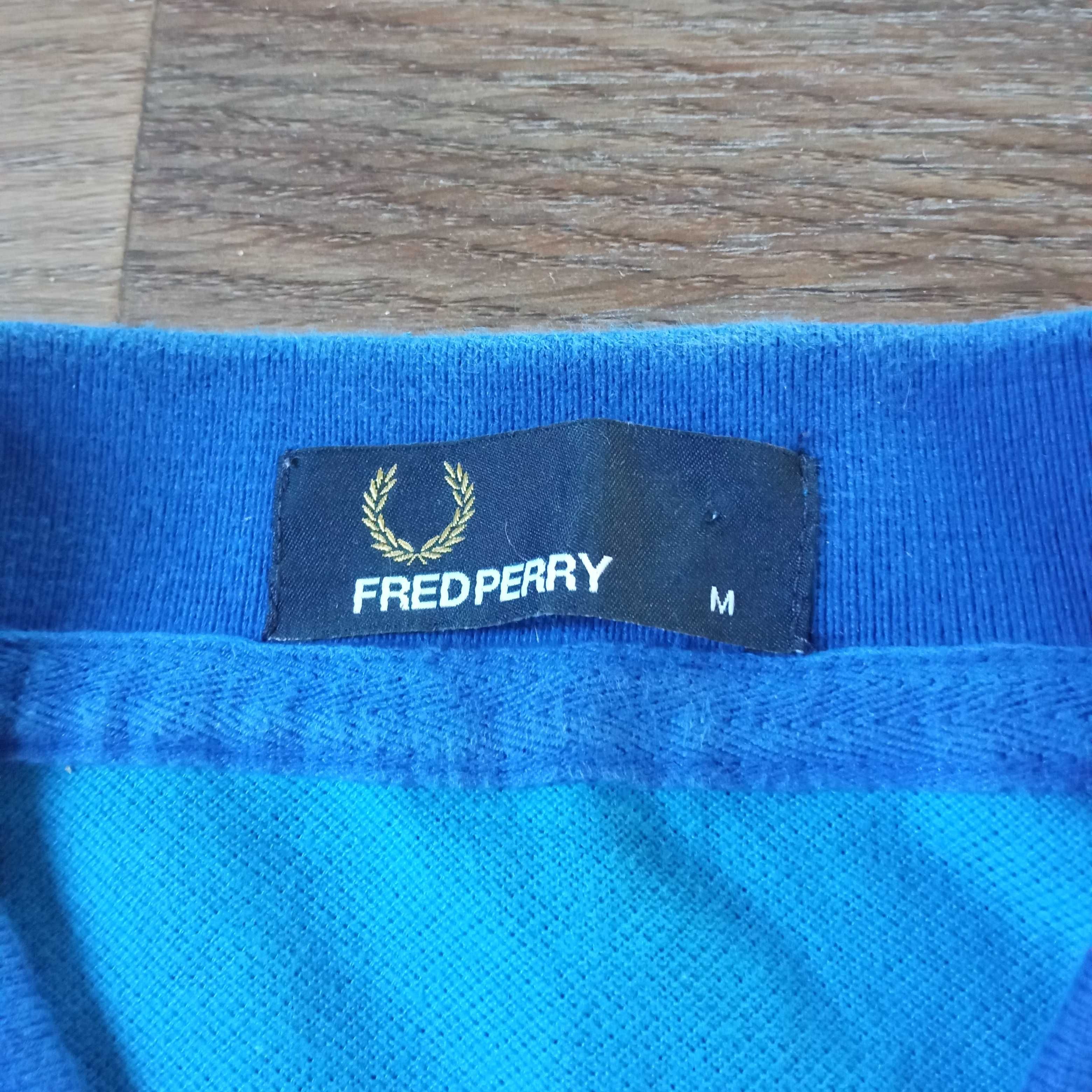 Fred Perry Koszula Polo Męska w Paski Rozmiar M