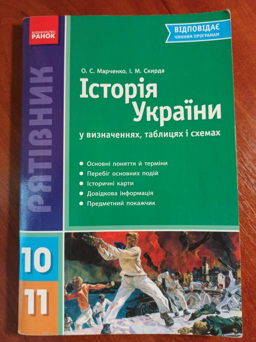 Історія України 10-11 клас. Посібник для НМТ