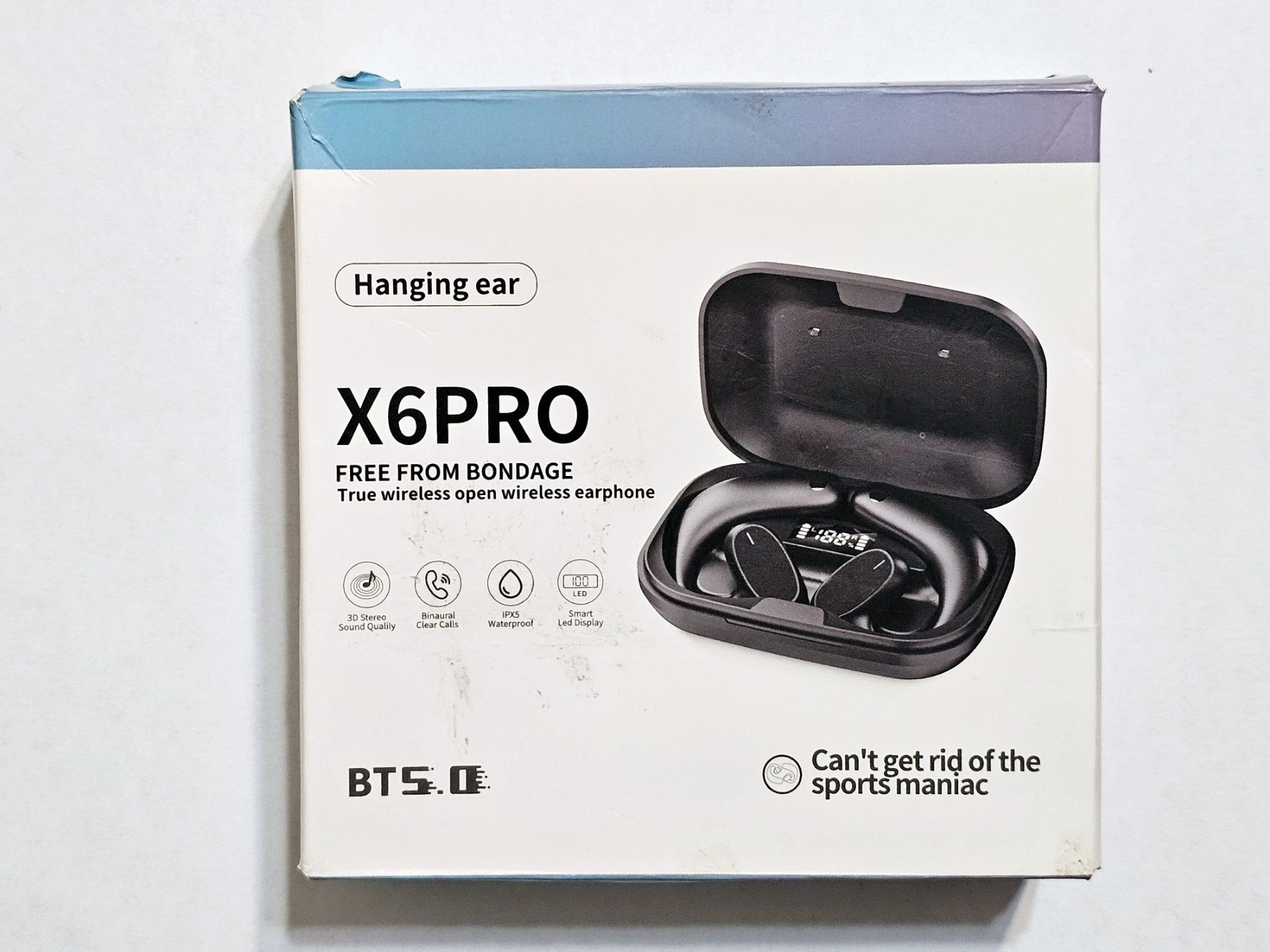 Навушники спортивні з дісплеєм та мікрофоном X6PRO