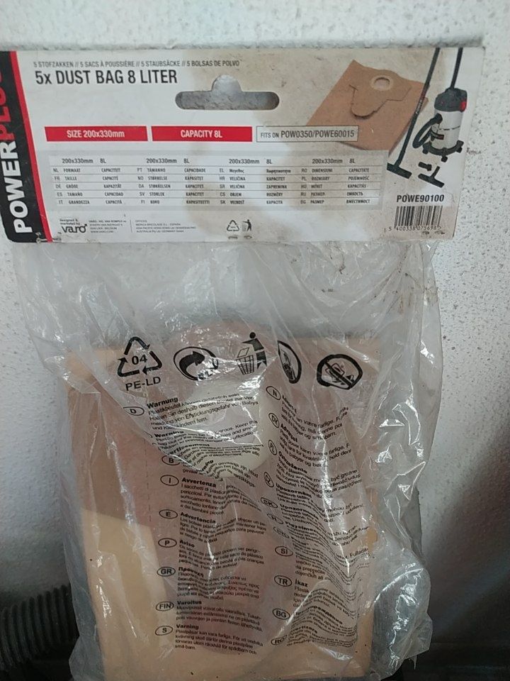 Aspirador com saco Power Plus 15L