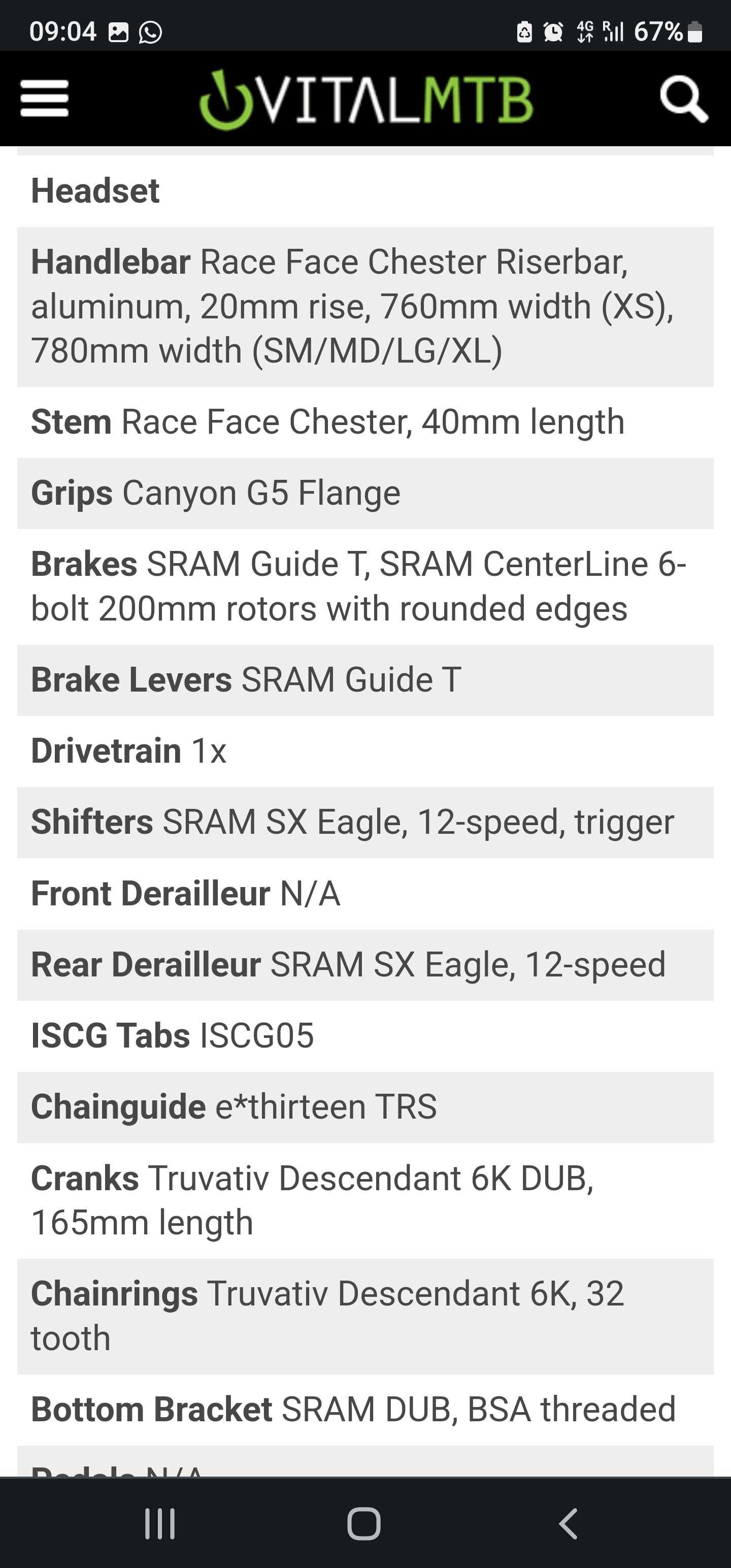 Canyon torque AL 5.0 2020