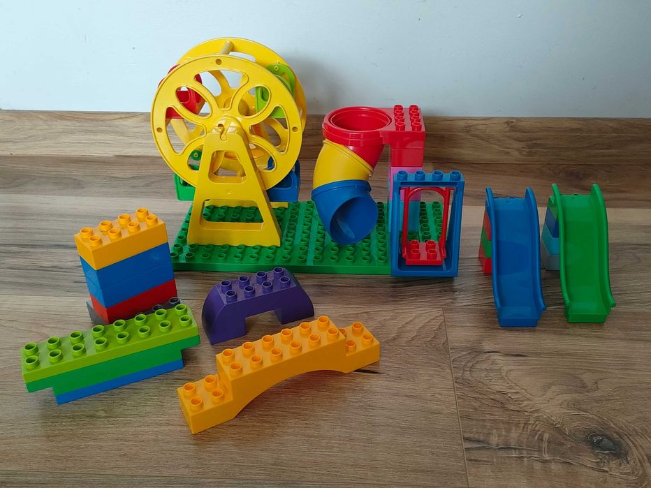 Klocki plac zabaw karuzela jak Lego Duplo płytka 8x16 8x8