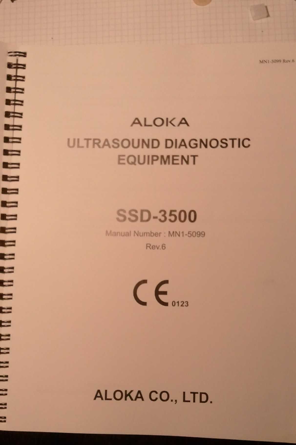 Aloka SSD 3500  Safety instruction - serwisówka