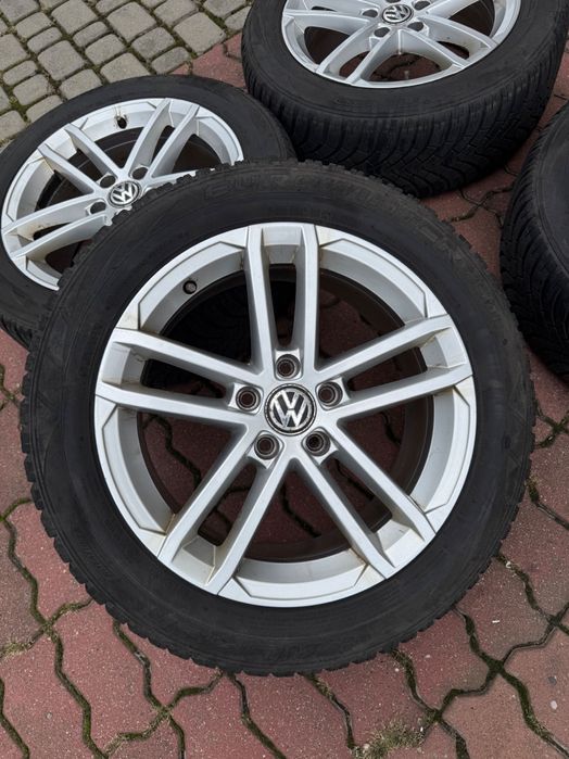 Koła zimowe na felgach aluminiowych VW + GRATIS pokrowce na koła