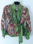 Blusa verde estampada, nova com etiqueta