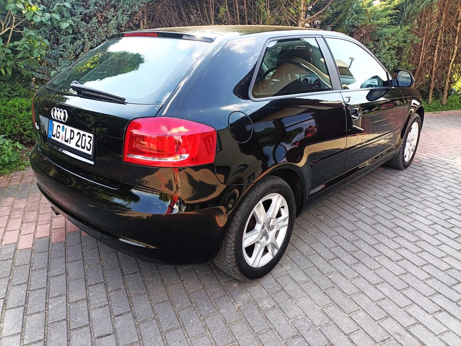 Audi A3 8P LiFT 1,6MPi 102KM! Niemcy! Opłacony! Xenon! 2008r. CZARNY!