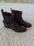 Skórzane buty Massimo Dutti