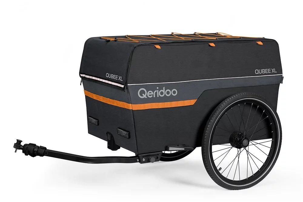 Qeridoo Qubee XL Grey wózek transportowy przyczepka rowerowa