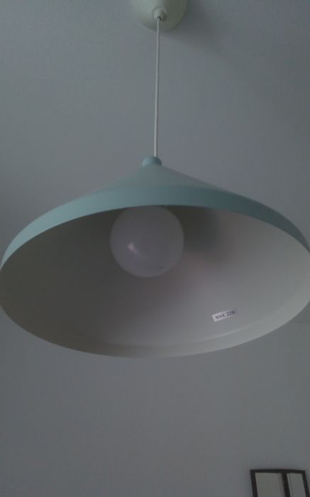 Candeeiro azul bebé