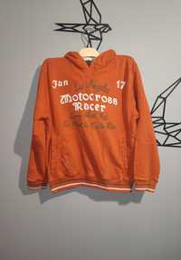 Pomarańczowa bluza z kapturem Zara 134-146