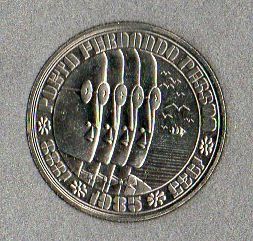 Moeda de 100$ Comemorativa de Fernando Pessoa, de 1985